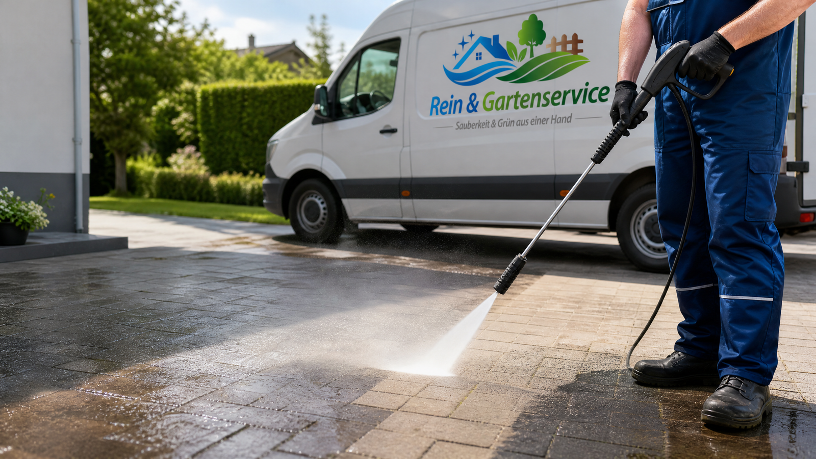 Hochdruckreinigung von Rein & Gartenservice in Altdorf bei Nürnberg